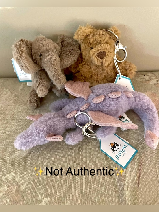 Jellycat Other - 3 Bag Charms 🐘🧸🐉